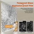 thumbnail image 4 of Noble House 34"x72" Framed Glass Shower Screen, Silk-printing Tempered Glass, Matte Black Finish, 4 of 8