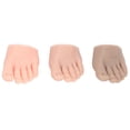 thumbnail image 1 of 3 piezas de silicona para práctica de manicura, modelo de medio pie falso, modelo de pie izquierdo para práctica de tatuajes y pedicura, 1 of 15