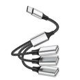 thumbnail image 1 of USB To 3 USB 2.0 HUB Dual 4Port Multi Splitter Adapter OTG For PC Laptop Surface Accessories USB A Extension Power Data, 1 of 5
