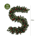 thumbnail image 3 of Guirnalda Navidad Guia 2.7m Con Piñas Bayas Rojas Luces Led Lab.G Verde, 3 of 5