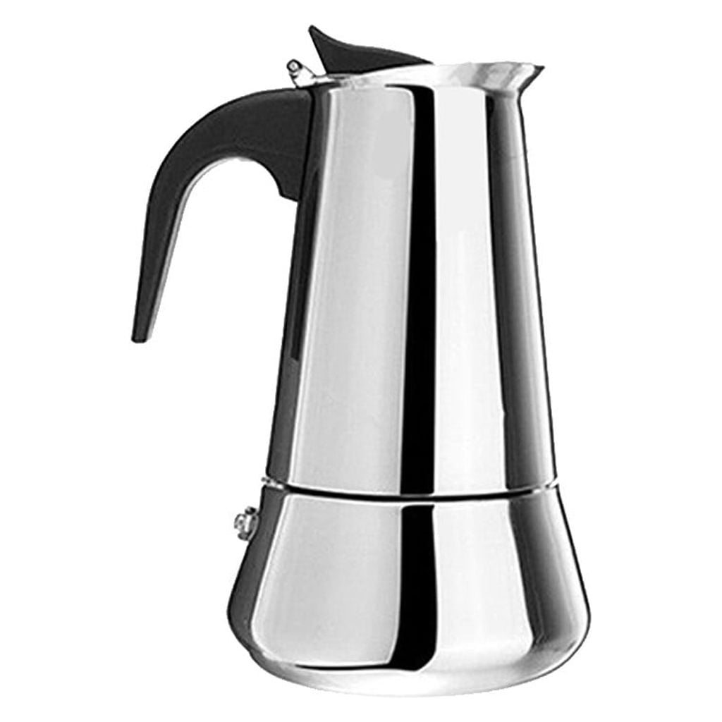 Easyworkz Pedro Stovetop Espresso Maker 4Cup 200ml Stainless Steel Italian  Coffee Machine Maker Moka Pot Induction Espresso Pot