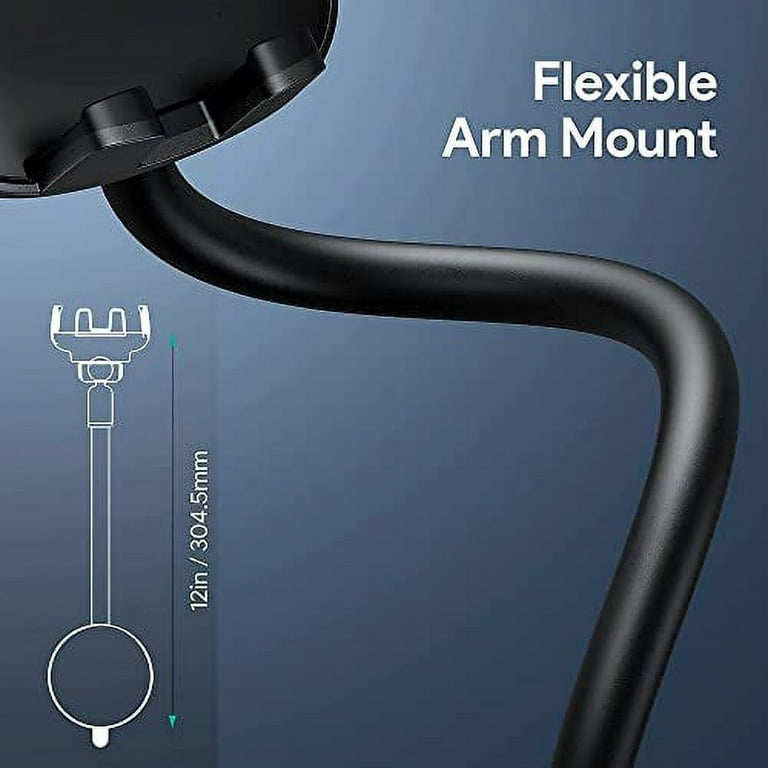 Car Phone Holder Mount, [ 2 Different Sizes Clamp ] Long Arm Windshield  Universal Cell Phone Holder for Car Truck [Strong Suction Anti-Shake