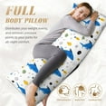 Bingfone Body Pillow Cover Long Pillow Case with Zipper Decorative