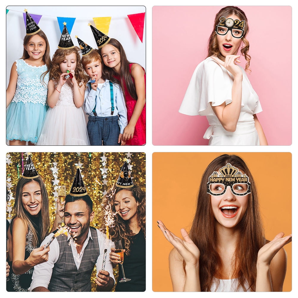 Suilung 24 Pack New Year Eve Glasses Party Supplies 2025