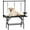 Black, variant on 47 Inch Large Dog Grooming Table – Foldable Pet Grooming Station for Home & Salon, Adjustable Arm with Double Nooses, Mesh Tray, Sturdy H-Frame, Non-Slip Pink Desktop, For Large Dogs & Cats,