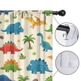 thumbnail image 4 of Blackout Kids Curtains,Colorful Dinosaurs Palm Pattern Childrens Insulated Curtains Set Of 2,Bedroom Essentials,Toddler Room Decor 52"x84", 4 of 5