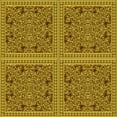thumbnail image 1 of Ahgly Company Indoor Square Patterned Saddle Brown Area Rugs, 7' Square, 1 of 6
