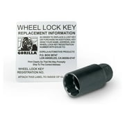 Gorilla Automotive 71633NBC The System Acorn Black Chrome Wheel Locks (12mm x 1.50 Thread Size) - For 5 Lug Wheels