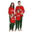 thumbnail image 3 of Pijamas familiares a juego de Navidad 2025, pijamas con estampado de Papá Noel Feliz Navidad, conjunto de ropa para adultos y niños, mono de bebé + ropa para perros, 3 of 4