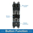 thumbnail image 3 of Interruptor de ventana eléctrica Unique Bargains No.31415674 para el lado del conductor delantero izquierdo para Volvo S60 XC60 Negro, 3 of 7