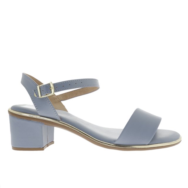 Sandalias Paulette color azul medio slingback 24.0 Dorothy Gaynor Sandalias Paulette color azul medio slingback 24.0