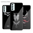 thumbnail image 3 of Para Samsung Galaxy A04 A14 A24 A34 A54 5G Luminoso Marvel Funda Para El Teléfono Para Niños Superhéroe Para Hombre Capitán América Ironman Caso Brilla En La Oscuridad De Vidrio Templado Cubierta Tras, 3 of 4