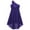 Purple, variant on CHICTRY Kids Girls One Shoulder Evening Party Maxi Dress Chiffon Lace Ruched Proms Ball Gown