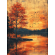 thumbnail image 1 of Qisvanset Framed Canvas Wall Art 12x16 Inch Ecclesiastes Beautiful Creation Fall Bible Art, 1 of 5