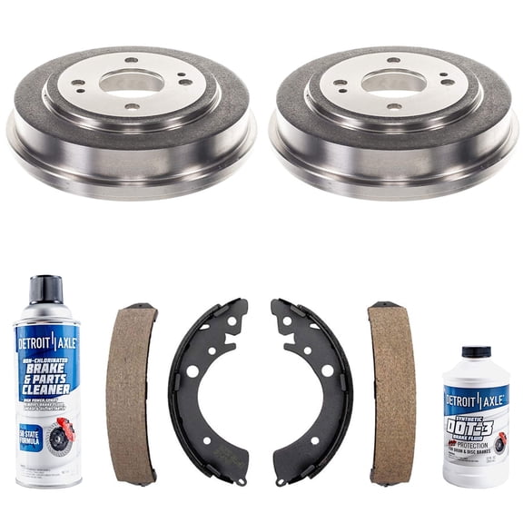 Detroit Axle - Rear Brake Kit for 1986-1989 Honda Accord 1992-2000 Civic 1997-2000 Acura EL 2007 2008 Honda Fit Brake Drums Brake Shoes Replacement