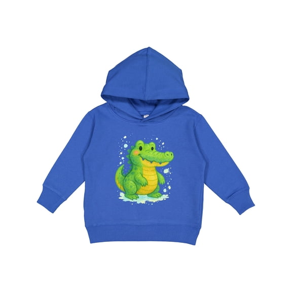 Inktastic Cute Green Crocodile Cartoon Illustration Toddler Hoodie