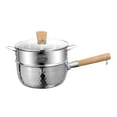thumbnail image 4 of tredstone Portable Cooking Pot And Thickened Noodle Pot With Nonstick Comfortable Home Cooking Saucepan Including Electric Silver 16cm, 4 of 6