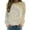 Khaki, variant on Pincandy Sweatshirt for Women Long Sleeve Simple Solid Color Hoodies Sweatshirts Casual Loose Trendy Pullover