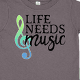 thumbnail image 4 of Inktastic Life Needs Music- ocean colors Boys or Girls Toddler T-Shirt, 4 of 5
