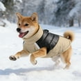 thumbnail image 4 of Thick Dog Vest, Warm Padded Winter Coat with Leash Compatibility for Golden Retrievers Large Dogs, Windproof Cold Weather Pet Clothing, S-2XL, Yin-10, 4 of 8