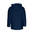 thumbnail image 4 of Zedker Casual Women's Hooded Long Sleeve Zipper Pockets Jacket with Hood Cord,Comfy Soft Fleece Thermal Fall and Winter Outerwears,Navy,L, 4 of 9