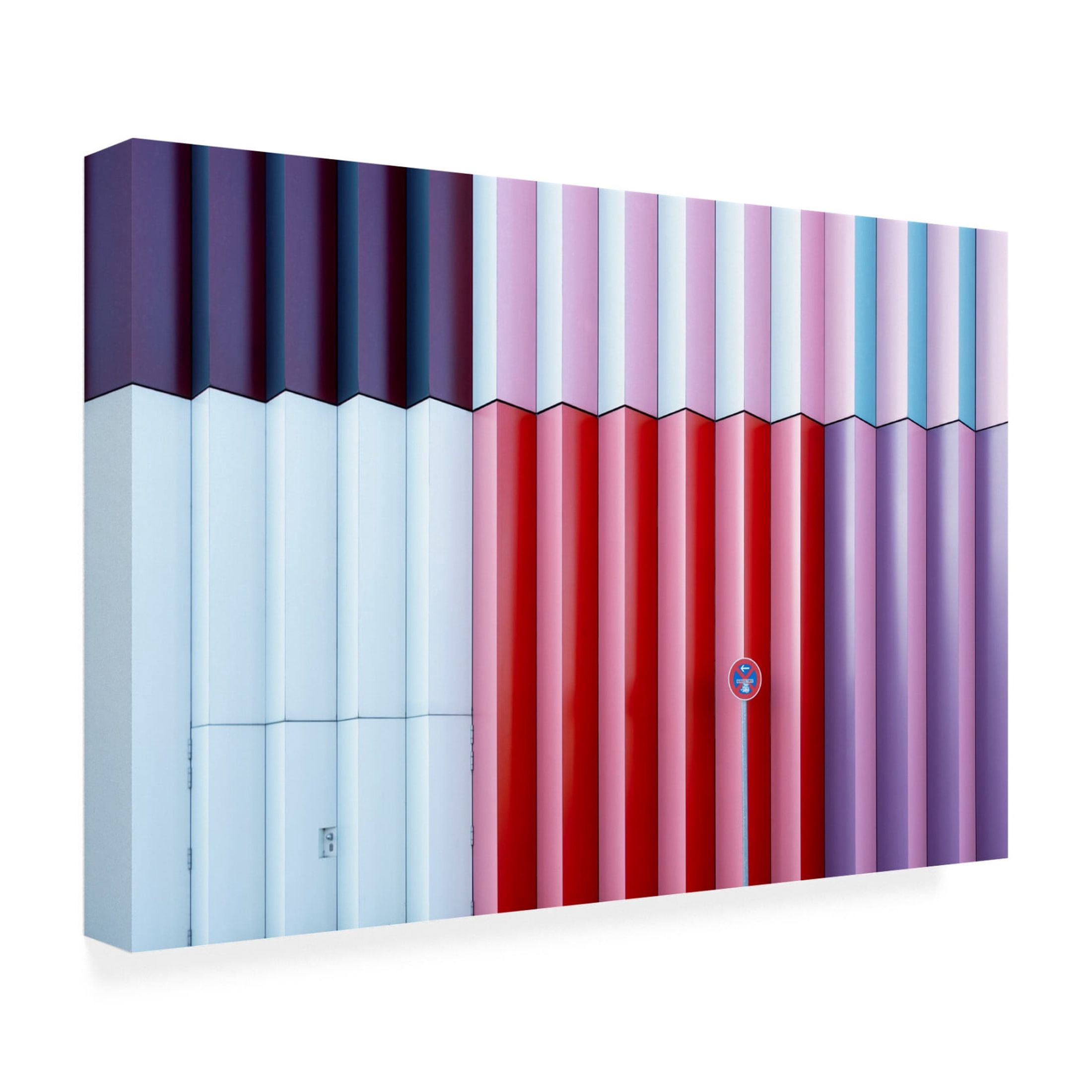 Canvas Wall Art - Iso66 'Colorful' Wall Art for Living Room, Bedroom, or Office Décor by Trademark Fine Art - 19 x 12 Inches