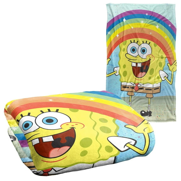 Spongebob Blanket, 36"x58" Spongebob Rainbow Silky Touch Super Soft Throw Blanket