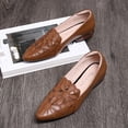 thumbnail image 4 of Seffadzy Women's Flat Shoes Soft Sole Cutout Breathable Lightweight Casual Flats Comfortable Slip Brown 35, 4 of 6