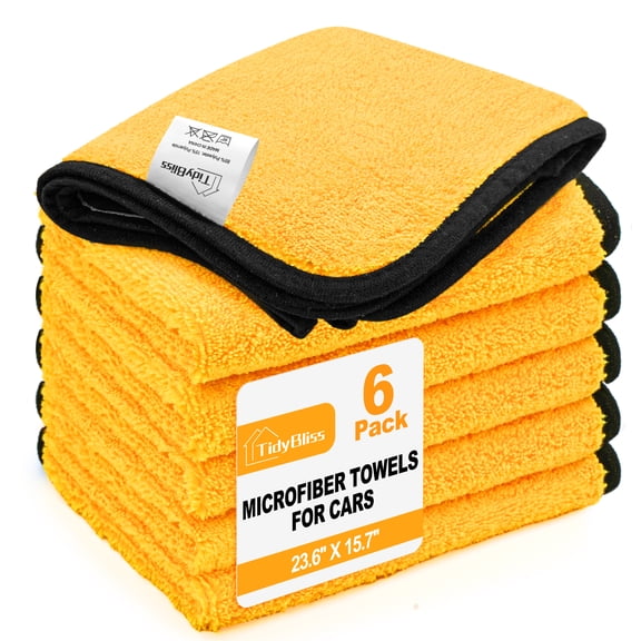 TidyBliss Microfiber Cleaning Towels for Cars