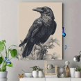 thumbnail image 4 of Qisvanset Black Raven Canvas Print 12x16 Inch Bar Hallway Decor, 4 of 8