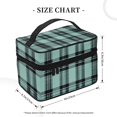 thumbnail image 2 of Handbag Travel Bag Cosmetic Bag 9×6.3×6.7in Multi-Function Bag Large Capacity For Camping Travel Family Travel Paleturquoise Buffalo Plaid Check Tartan Scotland_3, 2 of 6