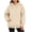Beige, variant on Vivianyo HD Women's Kangaroo Pocket Pullover Hoodie, Long Sleeve Casual Sweatshirt for Women, Women's Beige, Sizes S-2XL
