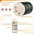 thumbnail image 5 of Yayeee Flameless Candles with Remote Flickering Battery Operated Multi Color Changing, Green Christmas Hats, 5 of 7