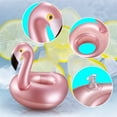 thumbnail image 4 of Cyninesm Flamingo Inflatable Pool Drink Holder Float, 12 Pack, 4 of 7