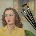 thumbnail image 4 of Creative Mark Hamburg Premiere Professional Oil Painting Brushes - Set of 21 Oil Paint Brushes with Brush Case- Handmade in Germany, Natural & Synthetic Hair Blend, Long Triple-Lacquered Birch Handle, 4 of 7