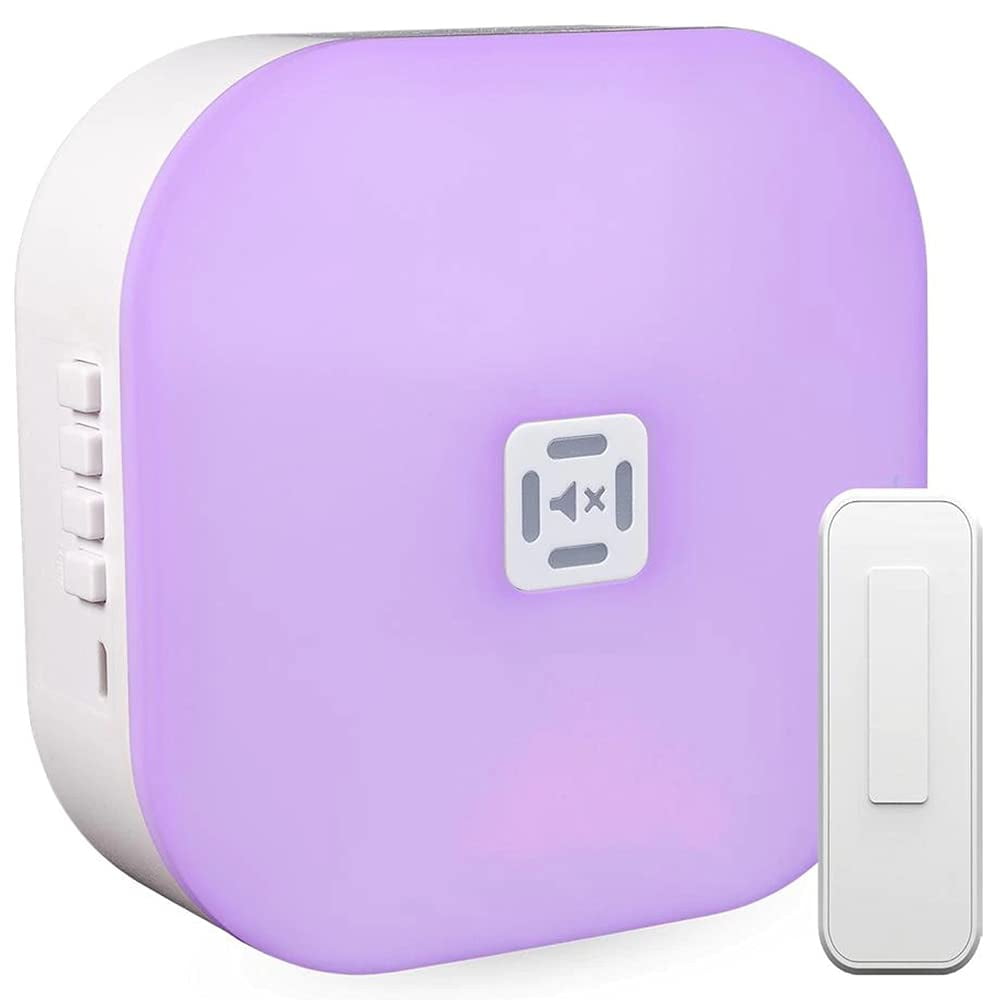 Hampton Bay LED Wireless Color Changing Doorbell Kit White Finish