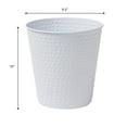 thumbnail image 7 of happimess Axel Modern Minimalist Hammered Steel 2-Gallon Wastebasket, Matte White, HPM1110D, 7 of 7