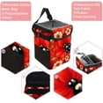 thumbnail image 2 of Seven Starred Ladybird Foldable Car Garbage Can with Lid, Leak-proof, and Hanging Storage Bag - Trash Can for Car, 2 of 6