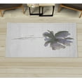 thumbnail image 1 of Watercolor Flower Decorative Rug, Single Poppy Flower on Plain Clear Background Nature Inspired Romantic, Quality Carpet for Bedroom Dorm and Living Room, 6 Sizes, Taupe Grey, by Ambesonne, 1 of 1