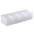 thumbnail image 2 of Drawer Organizer Tray, Plastic Divided Bins for Office and Home Storage, Stackable Design with Detachable Partition, 2 of 7