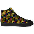 thumbnail image 4 of Aidianart African Kente High Top Canvas Sneakers Womens High Top Shoes Size 5.5, 4 of 5
