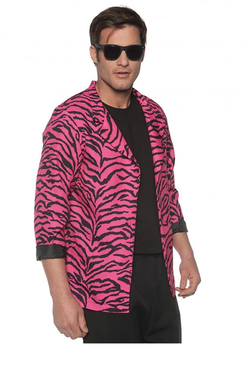 80's Zebra Blazer Pink Adult Costume
