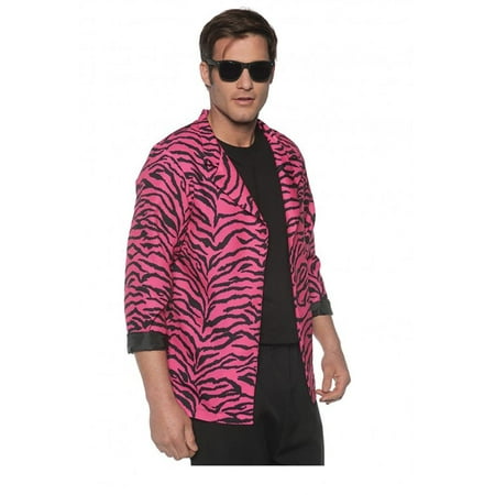 80's Zebra Blazer Pink Adult Costume