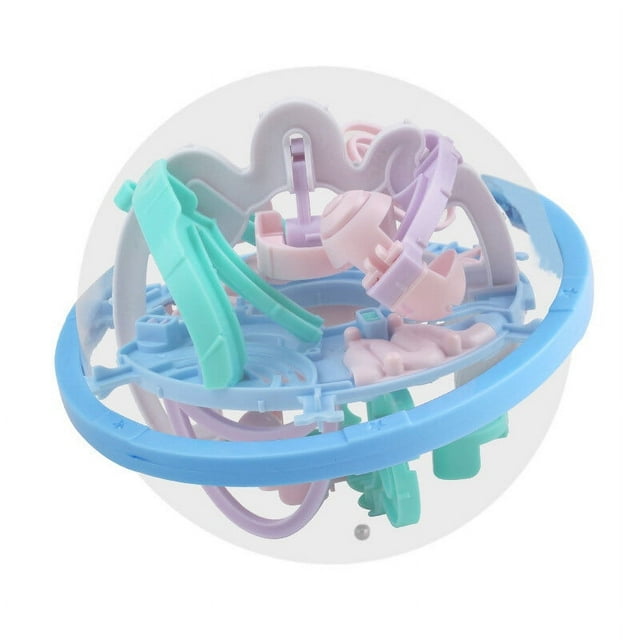 Laberinto 3D de Bolas Desafío Espacial: Juguete Educativo para Mejorar Habilidades de Concentración y Control de Equilibrio en Niños y Adultos