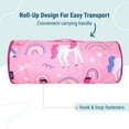 thumbnail image 6 of Wildkin Day2Day Nap Mat for Toddler Boys and Girls, Daycare and Preschool, Roll-up Design (Rainbow Unicorns Pink), 6 of 9