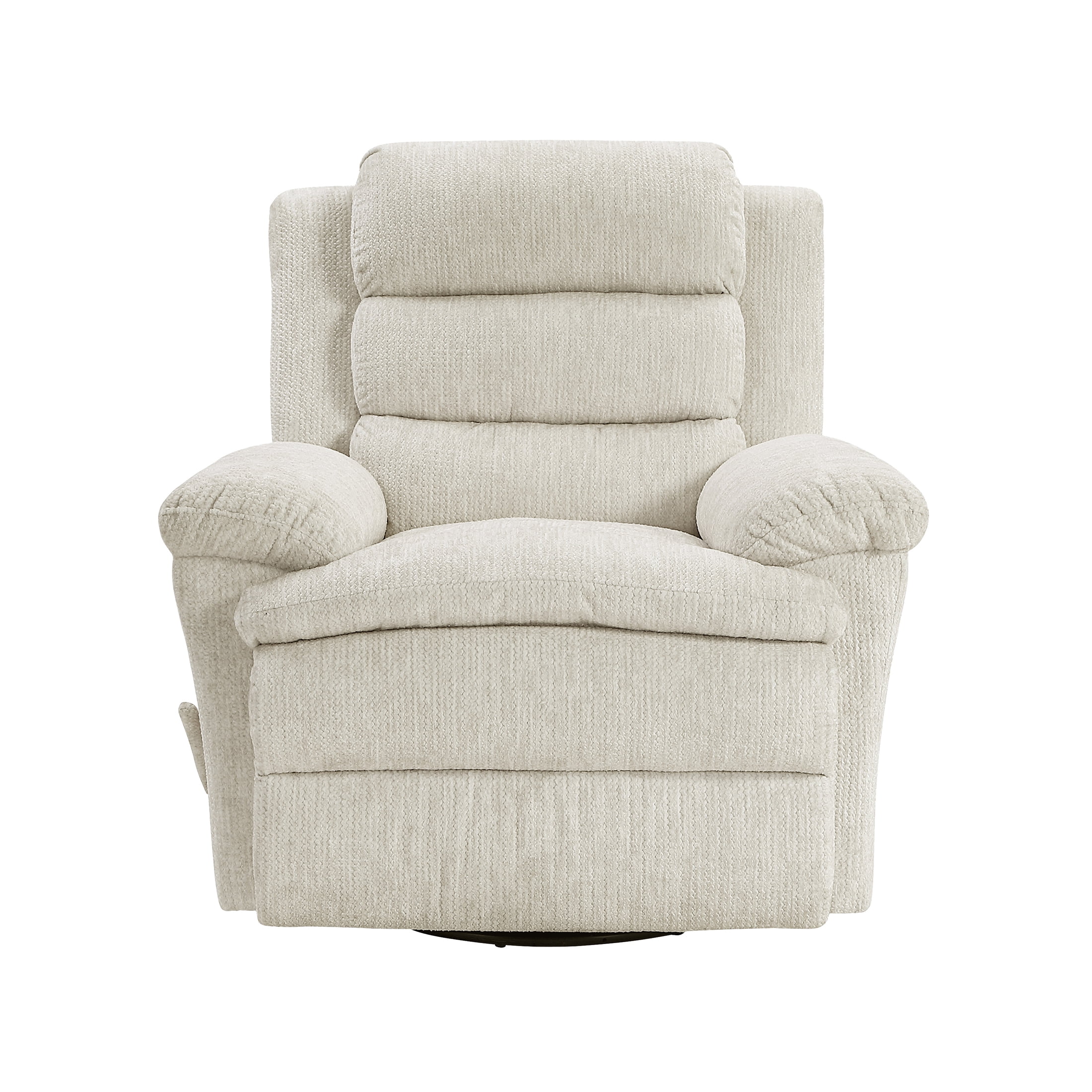 OakvillePark Windcroft Microfiber Swivel Glider Reclining Chair, Beige