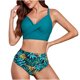 thumbnail image 1 of Bikini cómodo para mujer Traje de baño dividido estampado Traje de baño de cintura alta OAVQHLG3B Store lin121212, 1 of 4