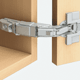thumbnail image 2 of Blum 2-Pack 155 Degree Clip Top Zero Protrusion Screw-On Self-Closing Hinge, Nickel Plated, 2 of 5