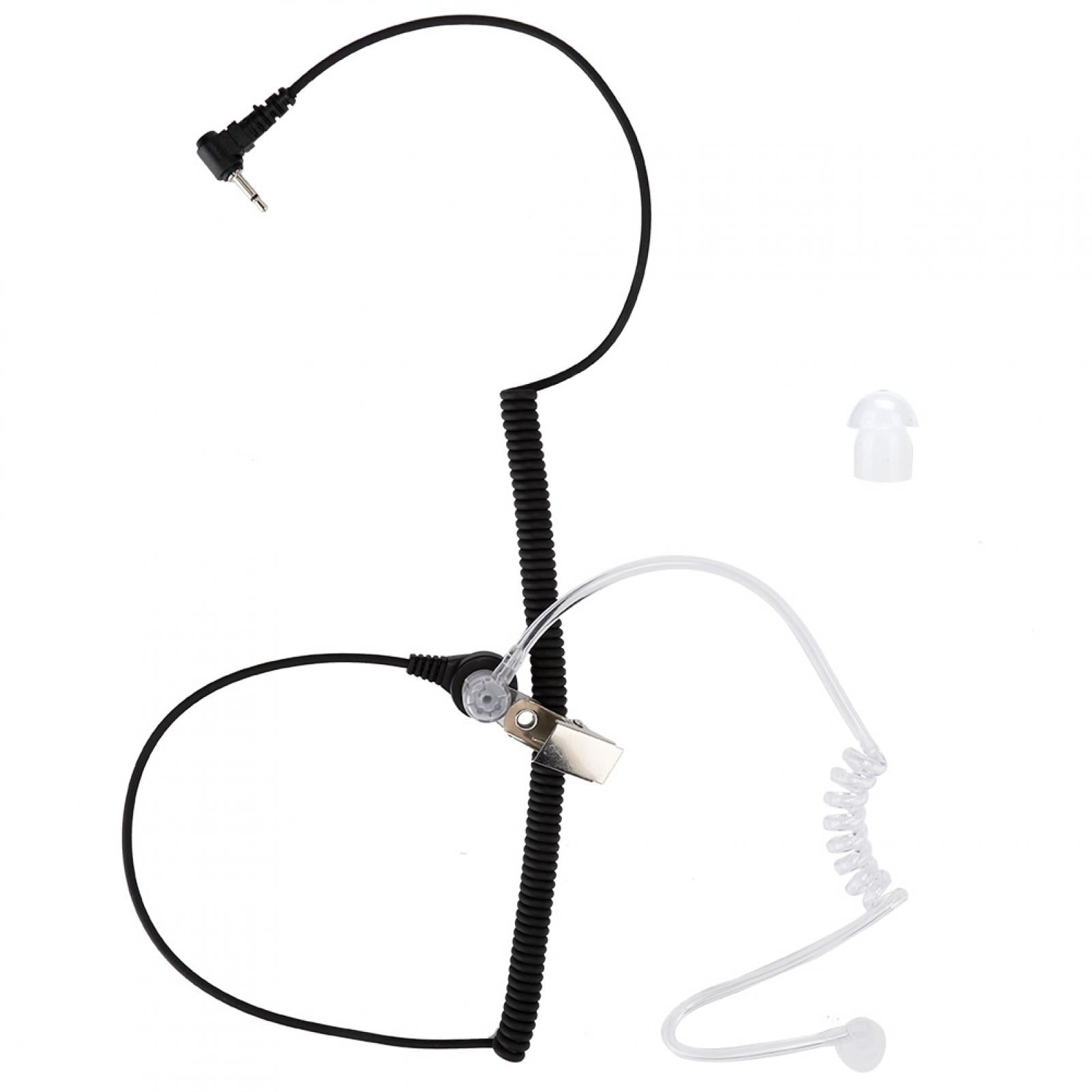 Listen Receive Only Acoustic Clear Air Tube Headset with 2.5 mm pin port jack 