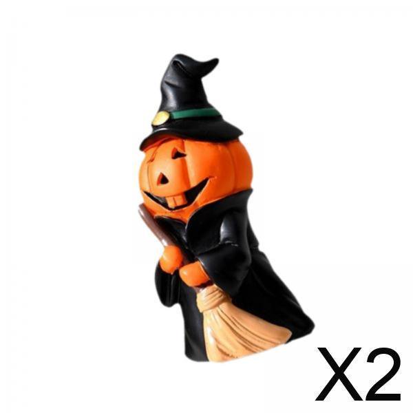 Mini estatua de calabaza,Figuras de calabaza en miniatura de Halloween fantasma,MIni adorno decorativo de calabaza muñeca de calabaza,Calabazas artificiales Mini adornos de calabaza de